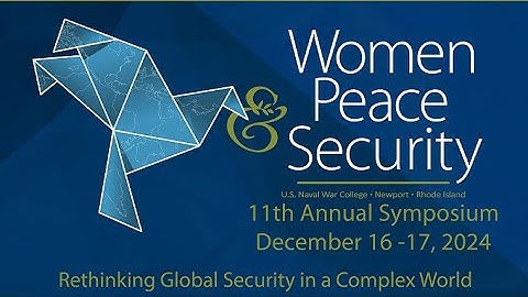 2024 WPS Symposium: Keynote Under Secretary General Christian F. Saunders, United Nations