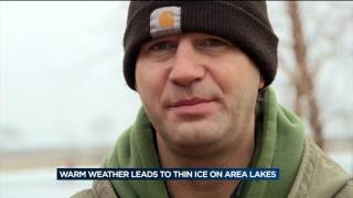 Deputies warn of thin ice as warm temps continue
