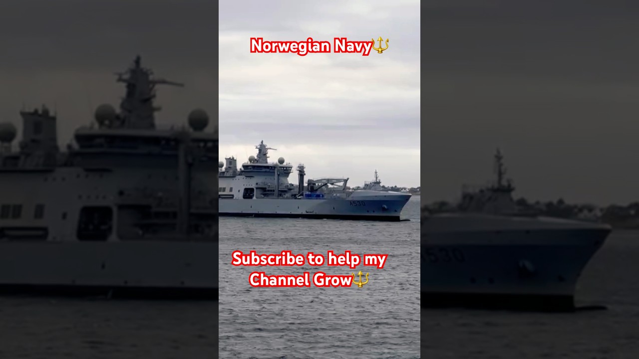 Norwegian Navy coming into sheltered waters 