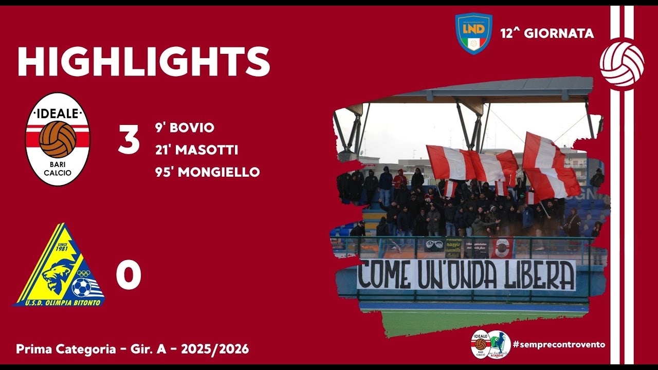 IDEALE BARI 3 - 0 OLIMPIA BITONTO