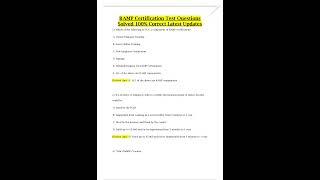 Celebrity RAMP Certification Test Questions Solved 100% Correct Latest Updates Net Worth