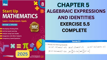 Class8 Ch.5 Algebraic Expressions and Identities EX.5.5 COMPLETE #vivaeducation