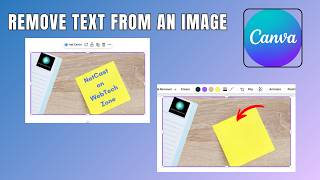 How To Remove Text From An Image In Canva Using Free Tools