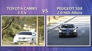 Auto Focus Head 2 Head Toyota Camry vs Peugeot 508 2013