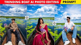 Trending Ai Lake BOAT Photo Editing Prompt | ChatGPT Aesthetic Boat Ai Photo Editing - Ghaus Editz