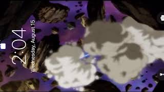 goku punching giren iphone X wallpaper screenshot 2