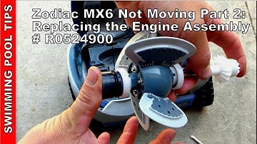 Zodiac MX6 Not Moving Part 2: Replacing the Engine Assembly R0524900