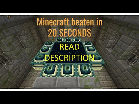 Minecraft beaten in