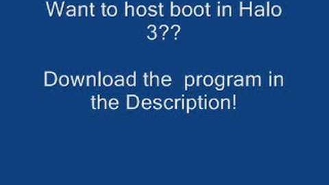 How to host boot in Halo 3! Tutorial Included!