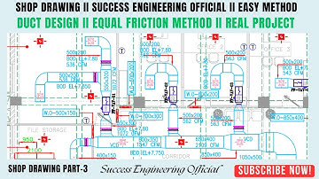 Duct designing part-3 II Equal Friction Method II Success Engineering Official II