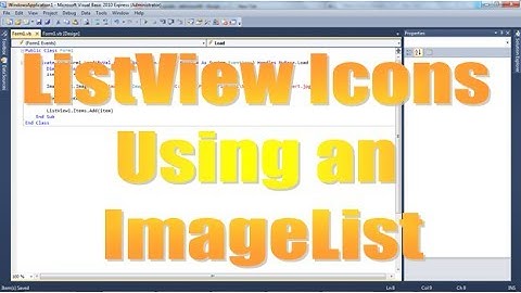 ListView Icons (ImageLists) - decliciousVB