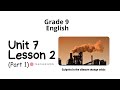 Grade 9 English Unit 7 Lesson 2 Part 1