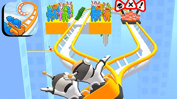 Runner Coaster ​- All Levels Gameplay Android,ios (Levels 83-85)