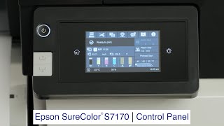 SureColor S7170 | Control Panel Overview