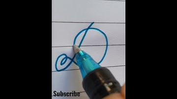 How to write capital D in cursive | Cursive writing | #shorts #writing