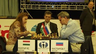 Judit Polgar defeats Garry Kasparov (9/9/2002) - Video Dailymotion