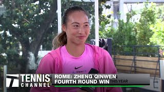 Zheng Qinwen Holds Upmost Respect for Naomi Osaka | 2024 Rome Fourth Round
