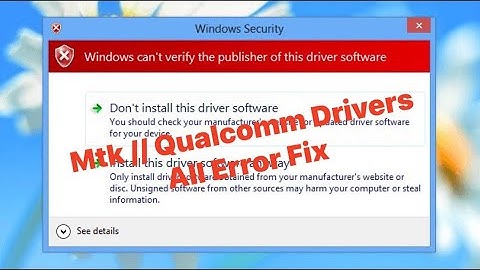 Driver installing with VG Tool Mtk // Qualcomm //Fastboot //UsbDk  And Libusb Drivers #All error Fix