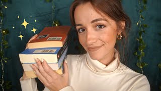 Book ASMR | Recent Reads, Faves, and New Books! (page turning, tapping, reading, tracing, whispers)