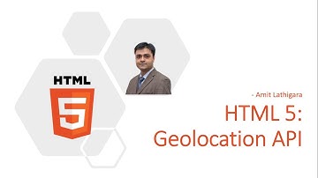 HTML 5: Geolocation API