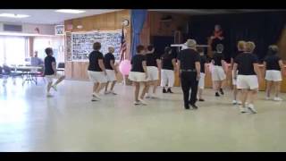 Uncle Dan clogging exhibition, Crown Cloggers at Pharr, TX, Clog-in-Time Mini Fest