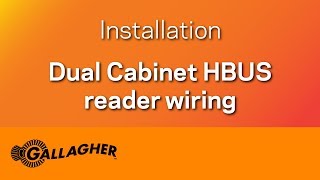 Installation Guide | Dual Cabinet HBUS reader wiring