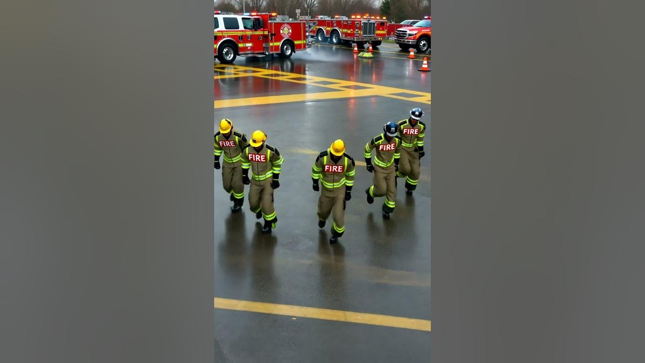 🇨🇦 Canadian Firefighters Rock the Blurred Lines Dance Challenge | Fitness & Fun!