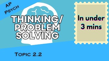 Thinking and Problem Solving in Under 3 mins (AP Psychology Unit 2 Topic 2) 2.2