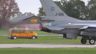 F-16 Full Afterburner Take Off Volkel 10 November 2023 Afternoon Wave