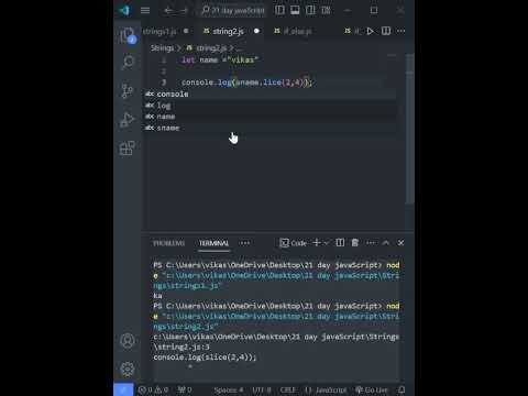 string slice method