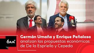 Germán Umaña y Enrique Peñalosa analizan propuestas económicas de De la Espriella y Cepeda | 6AM W