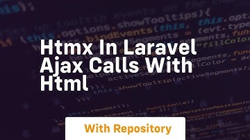 htmx in laravel ajax calls with html
