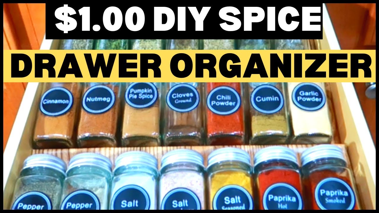 Spice Drawer Organization - at home with Ashley