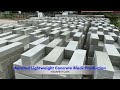 Aerated lightweight concrete block production