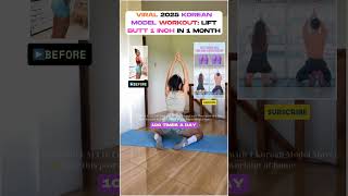Viral 2025 Korean Model Workout Lift Butt 1inch in 1 Month💦