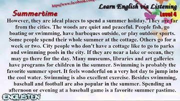 Summertime Learn English via Listening Level 4 Unit 16