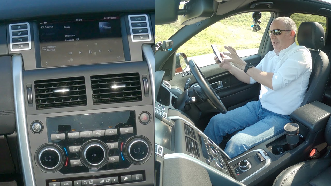 Как транслировать аудио с мобильного телефона на Bluetooth-систему Land Rover Discovery Sport 201...