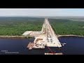 Строительство моста через Волгу / левый берег / bridge construction / июнь 2021 / Тольятти / Russia