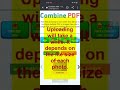 Combine photos to pdf using your smart phone