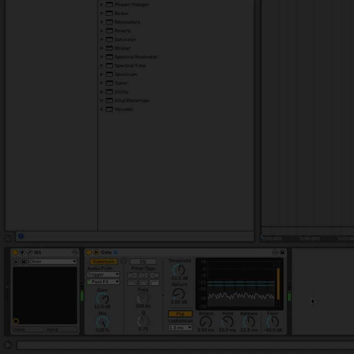 Trance gate with stock plugins #shorts