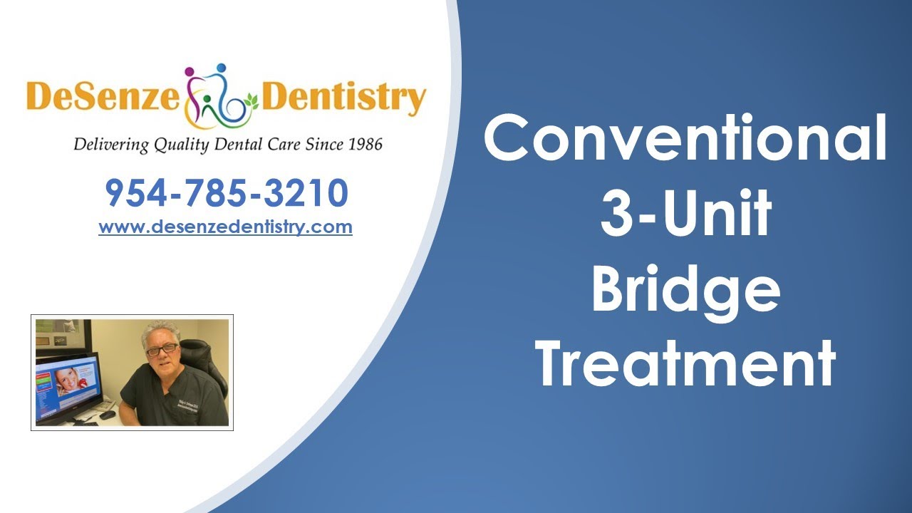 Conventional 3 Unit Bridge Treatment - YouTube