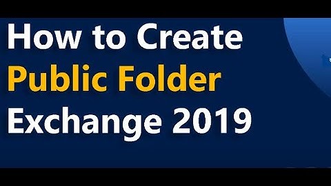 How To Create Public Folder | Exchange 2016 #publicfolder #exchangeserver