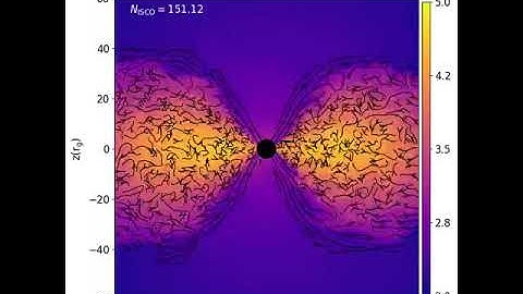 Accretion: Global MHD simulations of RIAF-  Evolution in XZ plane.