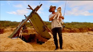 Tarp House On A Beach.. Australian Fishing Adventure..