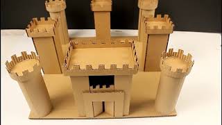 صنع قلعة من الورق المقوى خطوة بخطوة