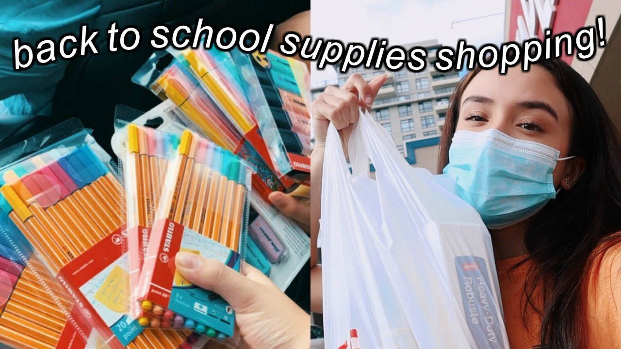 Back To School Supplies Shopping Youtube