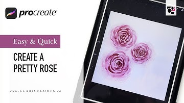 Create a Rose in Procreate App on the iPad Pro