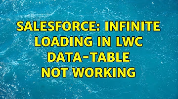 Salesforce: infinite loading in lwc data-table not working