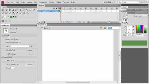 Adobe flash cs4 Touring the Flash Interface part 1