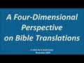 A Four-Dimensional Perspective on Bible Translations